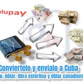 Convert your money to send it to Cuba. Euro, dollar, pound sterling and Canadian dollar.